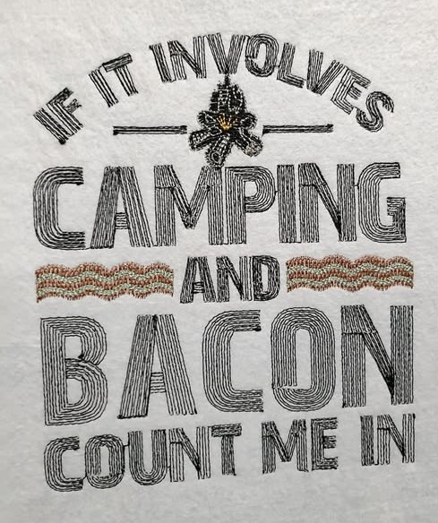 Camping And Bacon Quote Camping And Bacon Quote