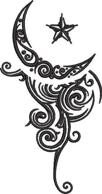Artistic Moon Line Art Artistic Moon Line Art