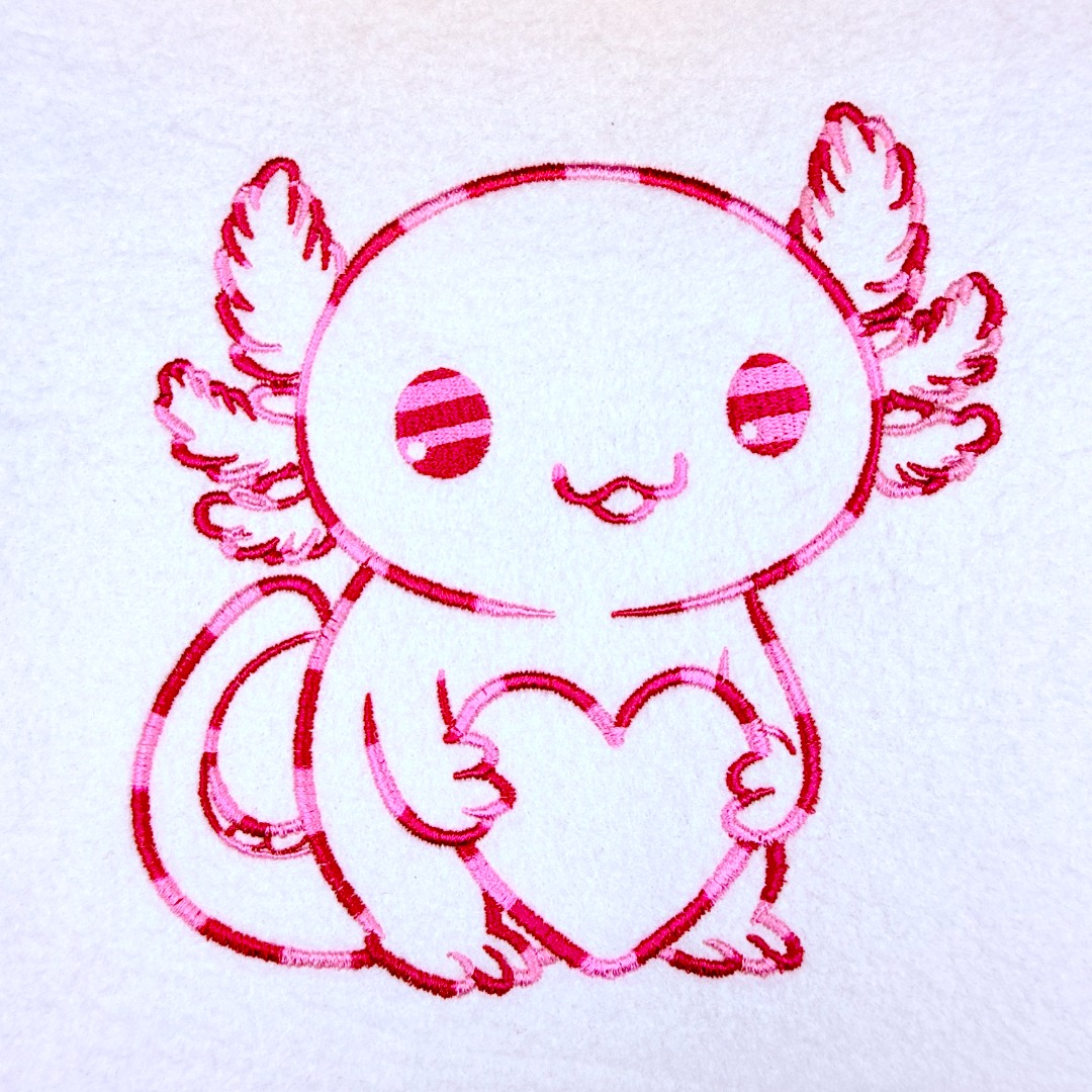 Axolotl With Heart Axolotl With Heart