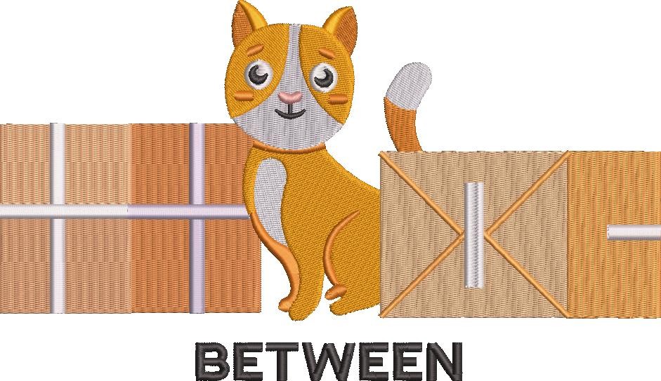 Pack of Preposition with Cat