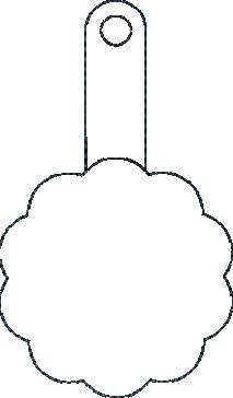 Circle Round Key Fob - ITH Circle Round Key Fob - ITH