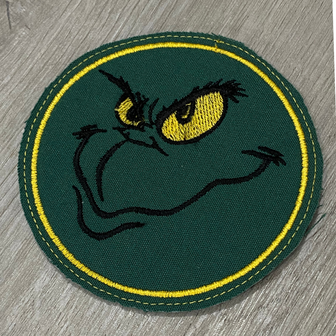 Smiley Christmas Thief Face Coaster