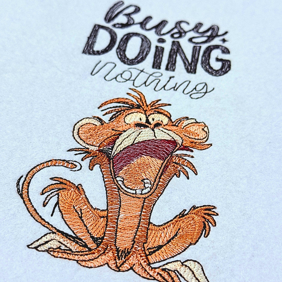 Busy Doing Funny Monkey Saying