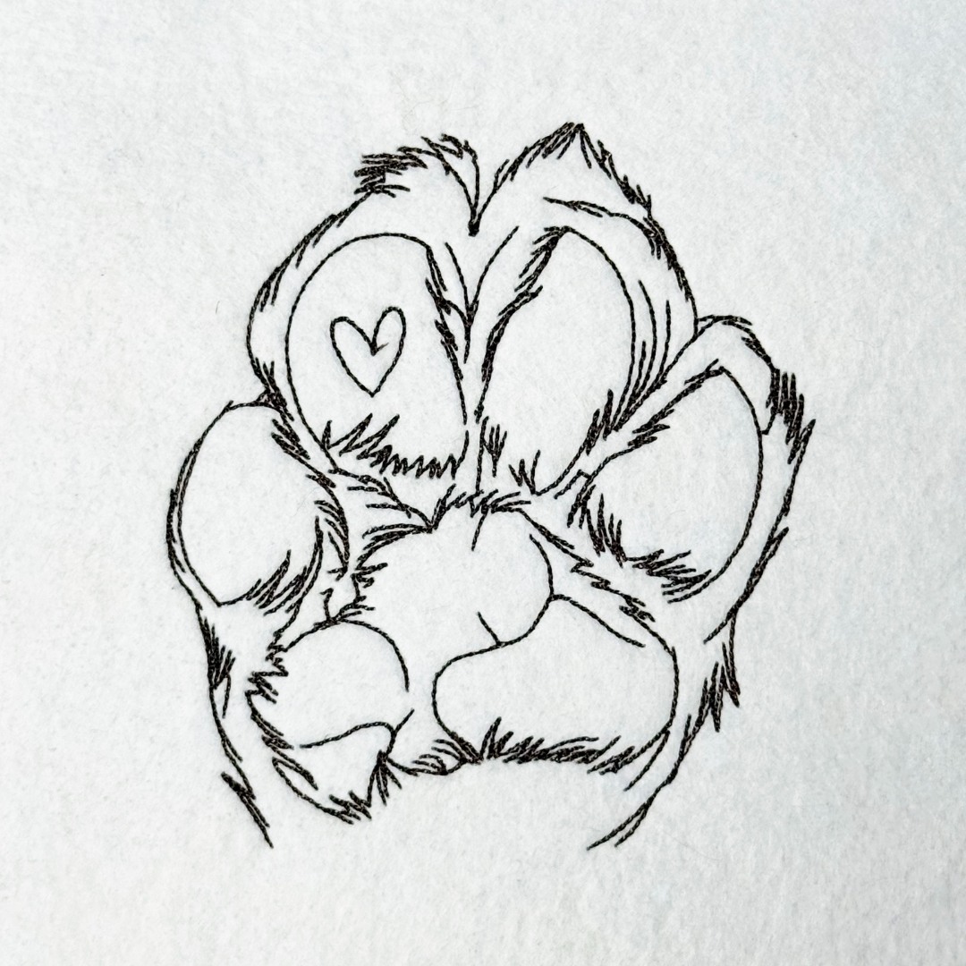 Dog Paw Line Art Dog Paw Line Art