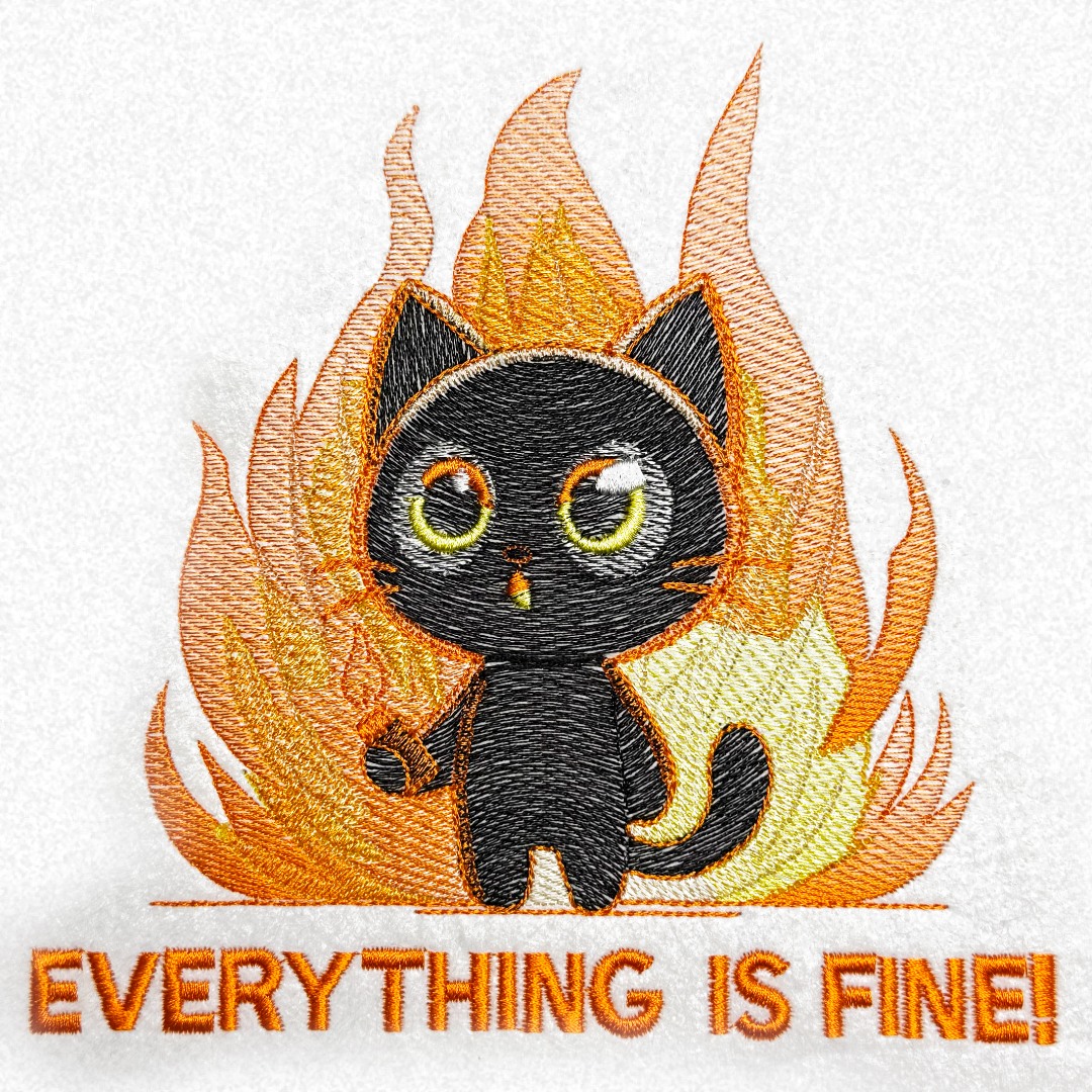 Everything Is Fine Cat Everything Is Fine Cat