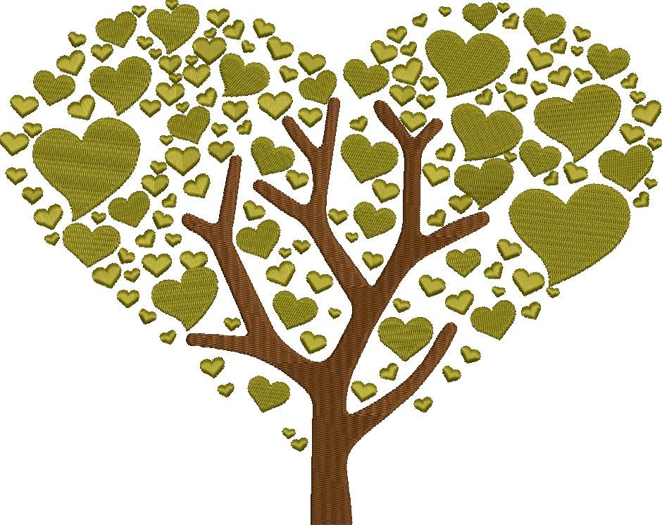 Healthy Heart Tree Vector+Embroidery