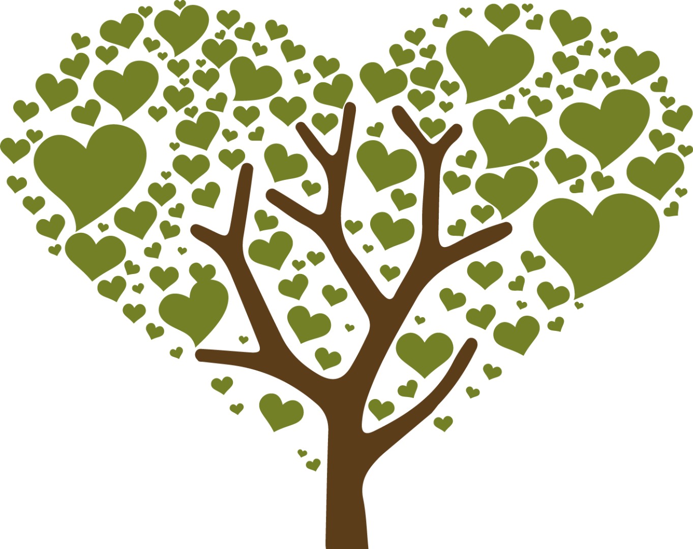 Healthy Heart Tree Vector+Embroidery