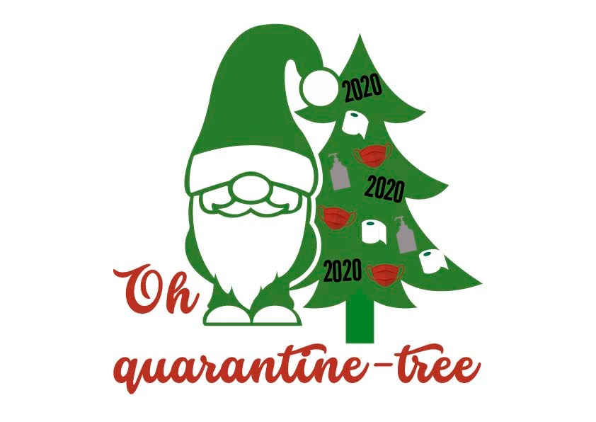 Quarantine Tree With Gnome Vector Only Quarantine Tree With Gnome Vector Only