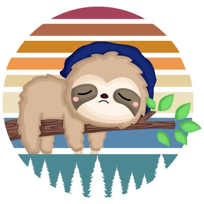 Sad sloth Vector Only Sad sloth Vector Only