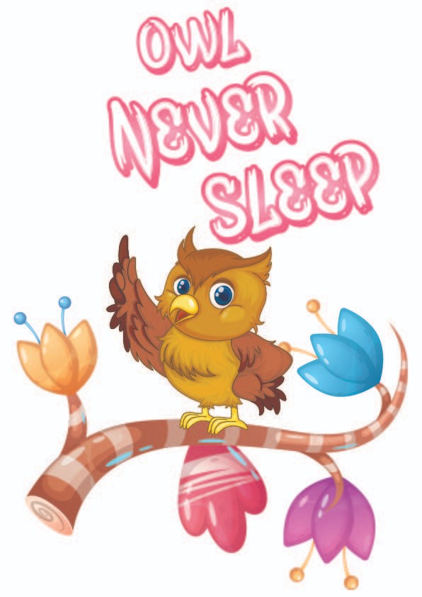 Owl Never Sleep Vector Only