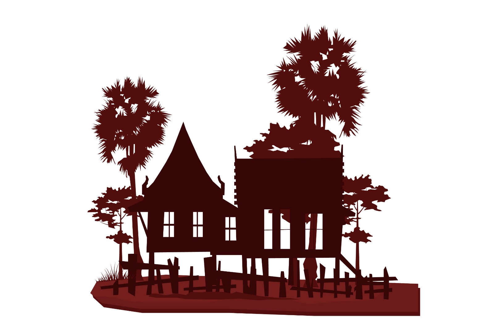 Haunted House Vector Only Haunted House Vector Only