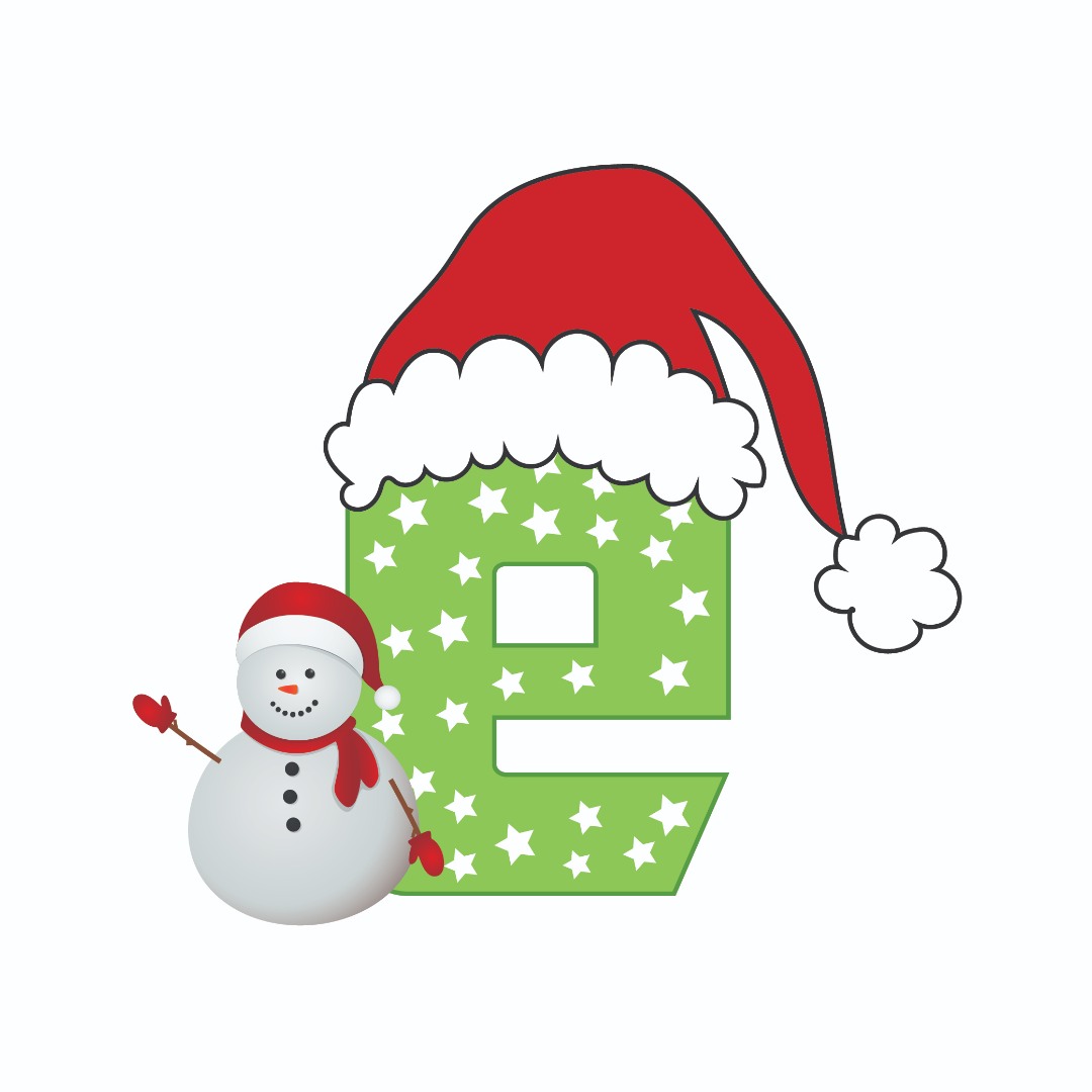 Christmas Hat Small Letters Vector pack Christmas Hat Small Letters Vector pack