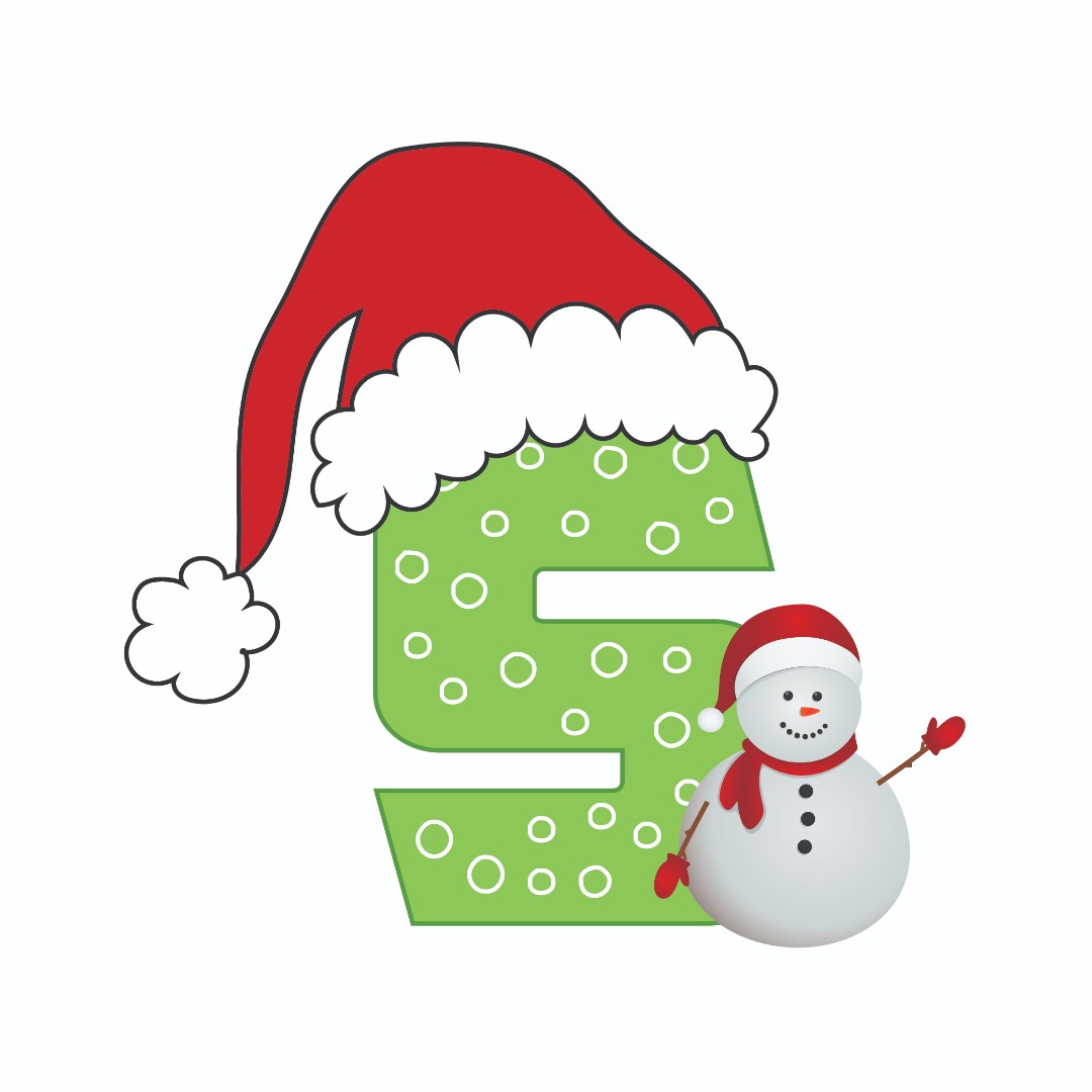 Christmas Hat Small Letters Vector pack Christmas Hat Small Letters Vector pack