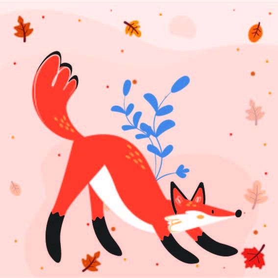 Autumn Fox Vector Only Autumn Fox Vector Only