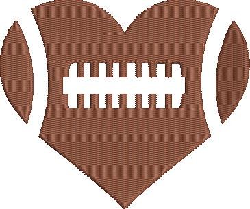 American Football heart American Football heart