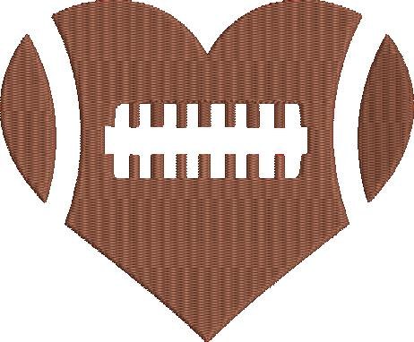 American Football heart American Football heart