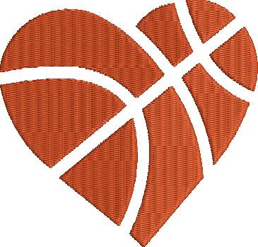 Basketball heart Basketball heart
