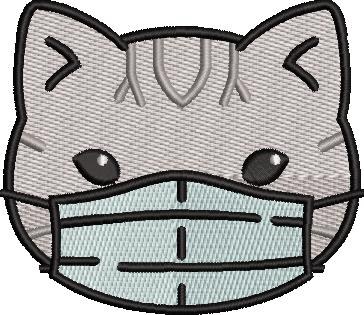 Gray Cat With Mask Gray Cat With Mask