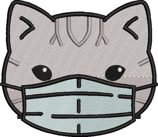 Gray Cat With Mask Gray Cat With Mask