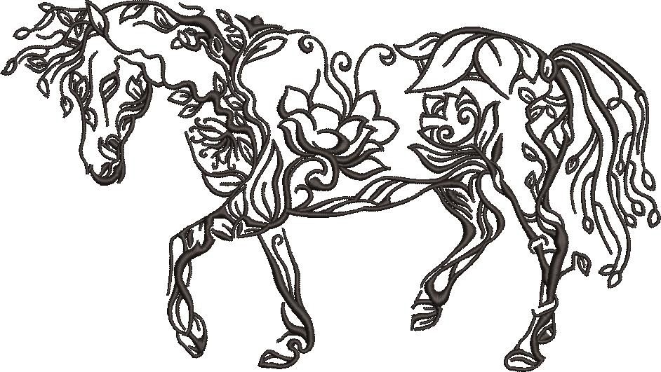 Floral Horse Floral Horse
