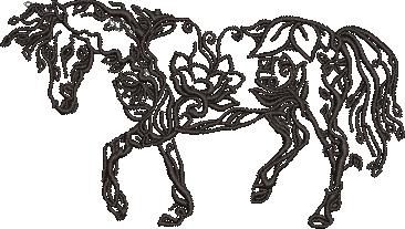 Floral Horse Floral Horse