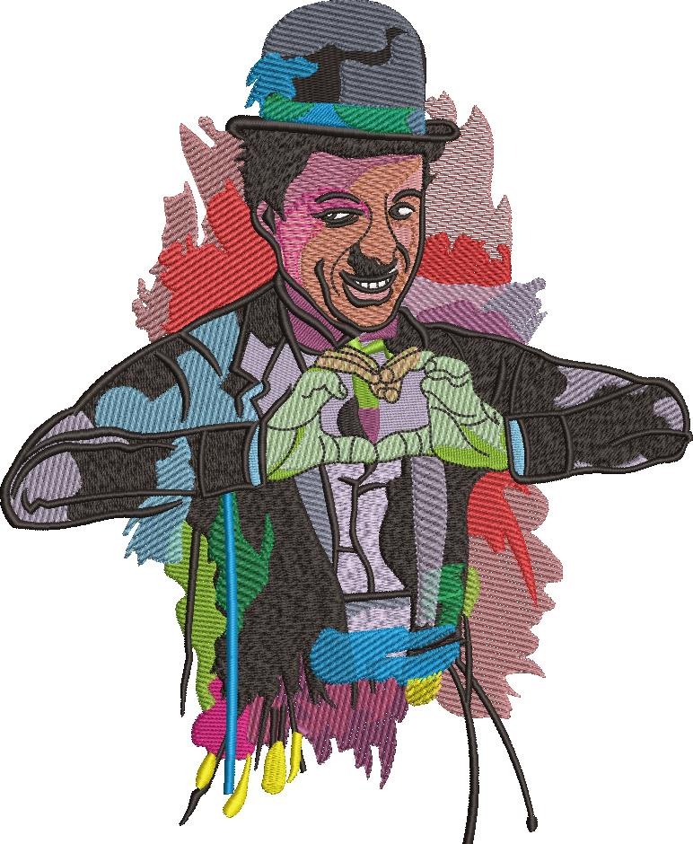 Comedian Embroidery Design Comedian Embroidery Design