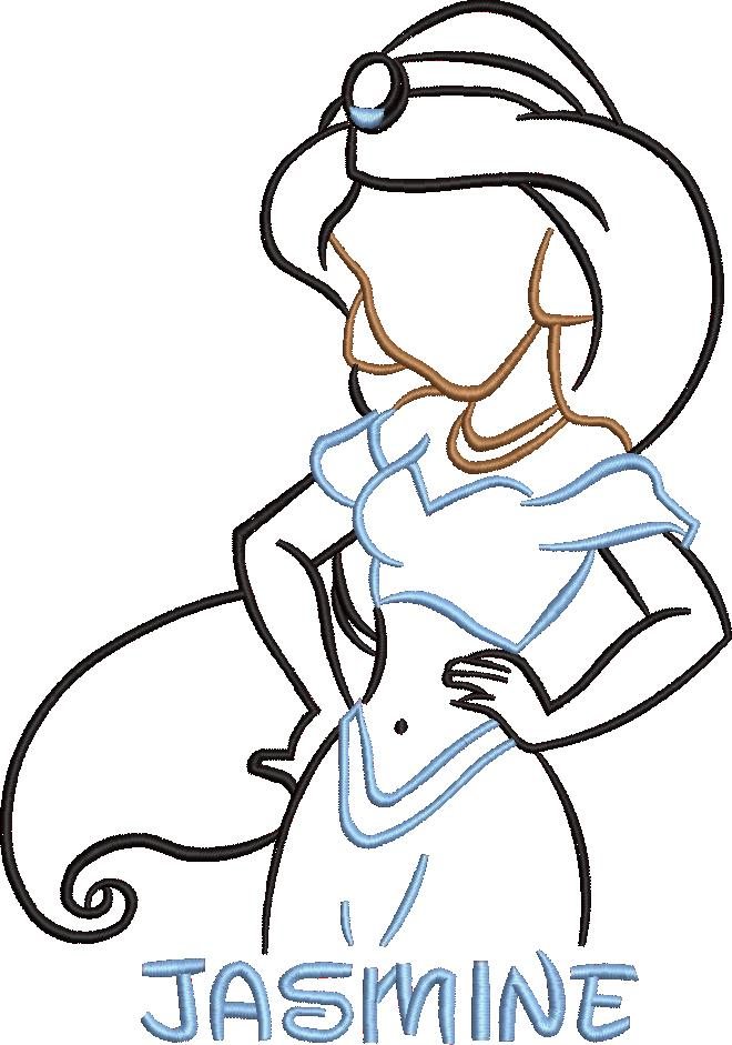 Princess Embroidery Design Princess Embroidery Design