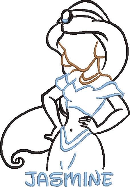 Princess Embroidery Design Princess Embroidery Design