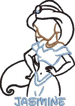 Princess Embroidery Design Princess Embroidery Design