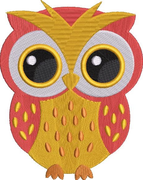 Orange Shaded Owl