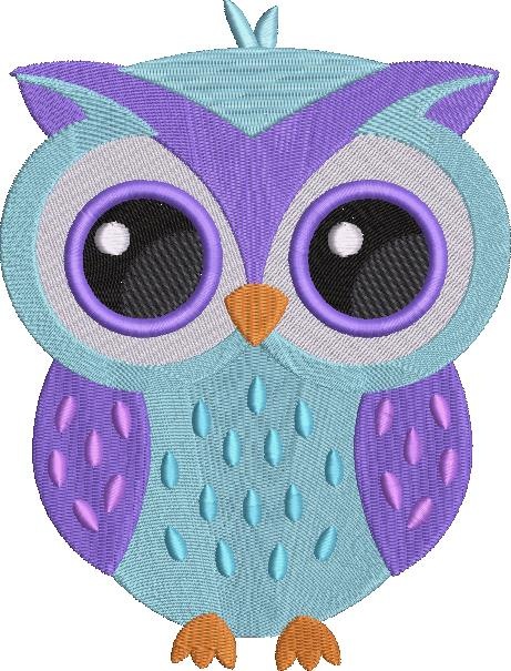 Purple Bluish Owl