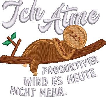Sloth Embroidery