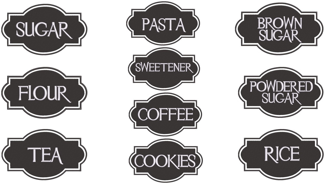Kitchen Labels Kitchen Labels