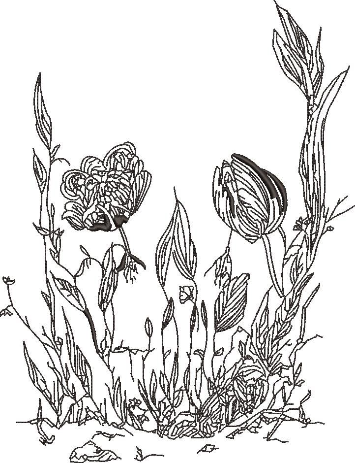 Flower Skull Art Flower Skull Art