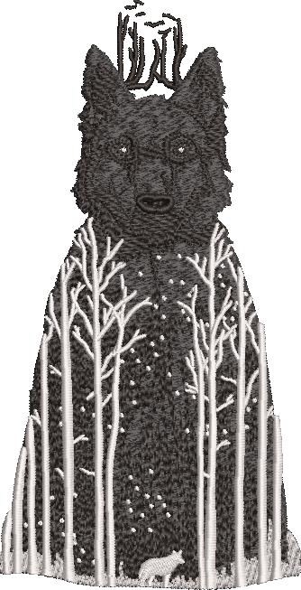 Fox Art Embroidery Pattern