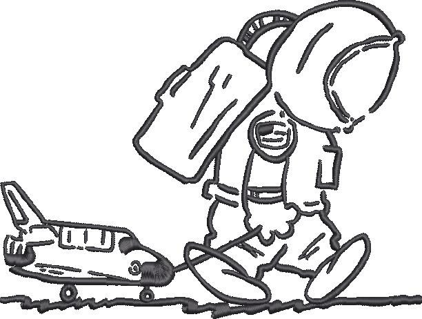 Baby Astronaut with Toy Aircraft Baby Astronaut with Toy Aircraft