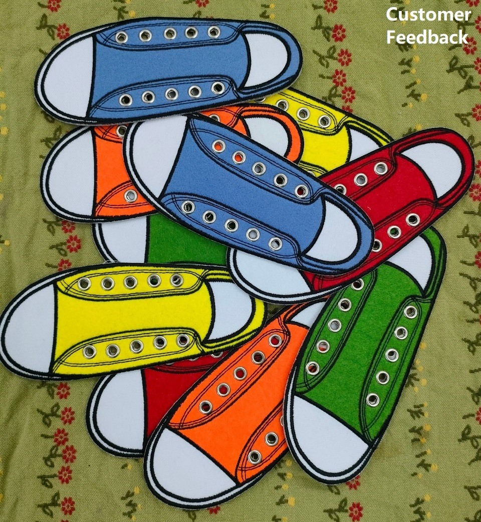 Shoe Lace Applique For Kids Learning