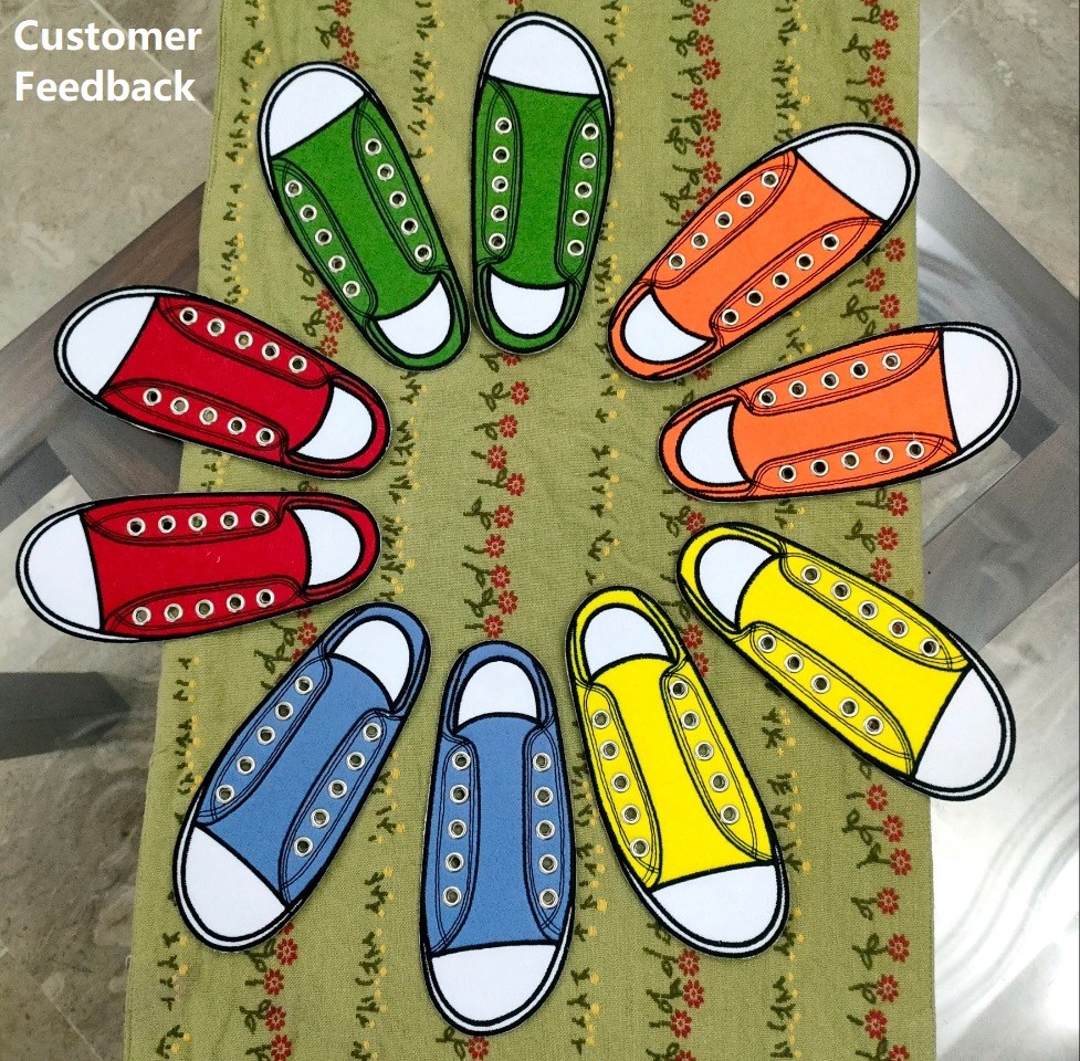 Shoe Lace Applique For Kids Learning