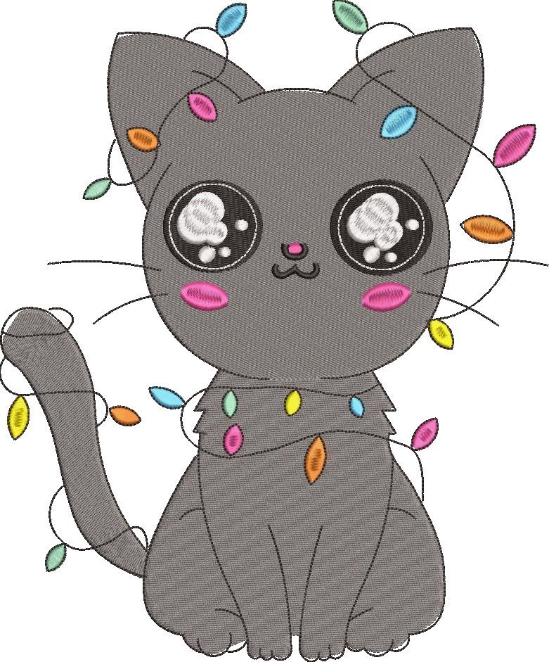 Cat With Lights Cat With Lights