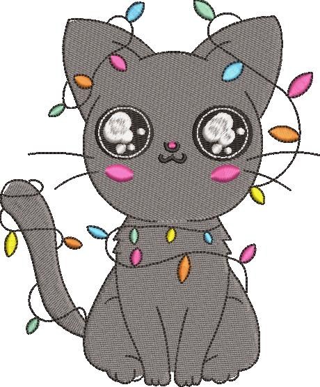Cat With Lights Cat With Lights
