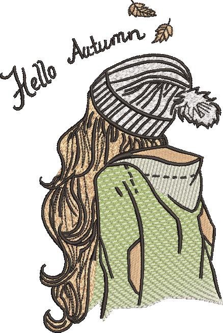 Hello Autumn Embroidery Pattern Hello Autumn Embroidery Pattern