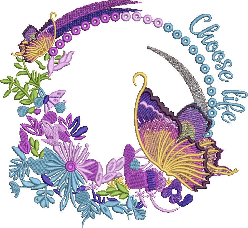 Floral Frame Choose Life Floral Frame Choose Life
