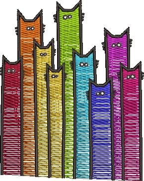 Cat Rainbow Pattern Cat Rainbow Pattern