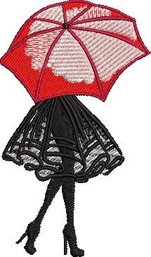 Red Umbrella Girl