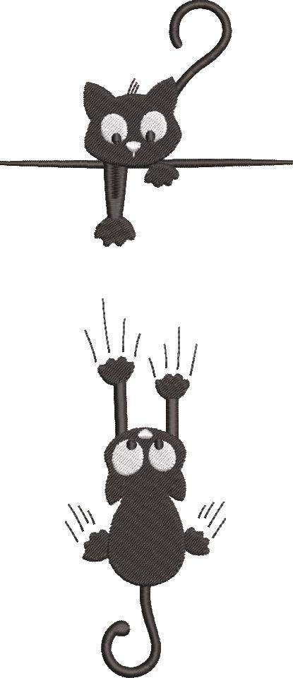 Two Cute Black Cats Two Cute Black Cats