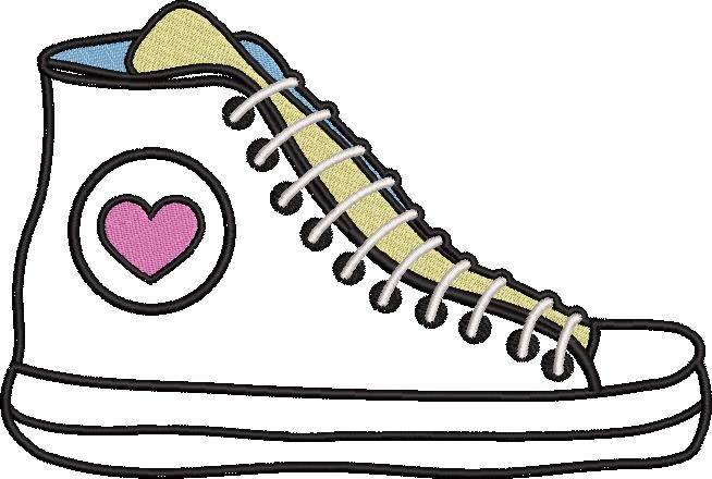 High Top Shoe Applique High Top Shoe Applique