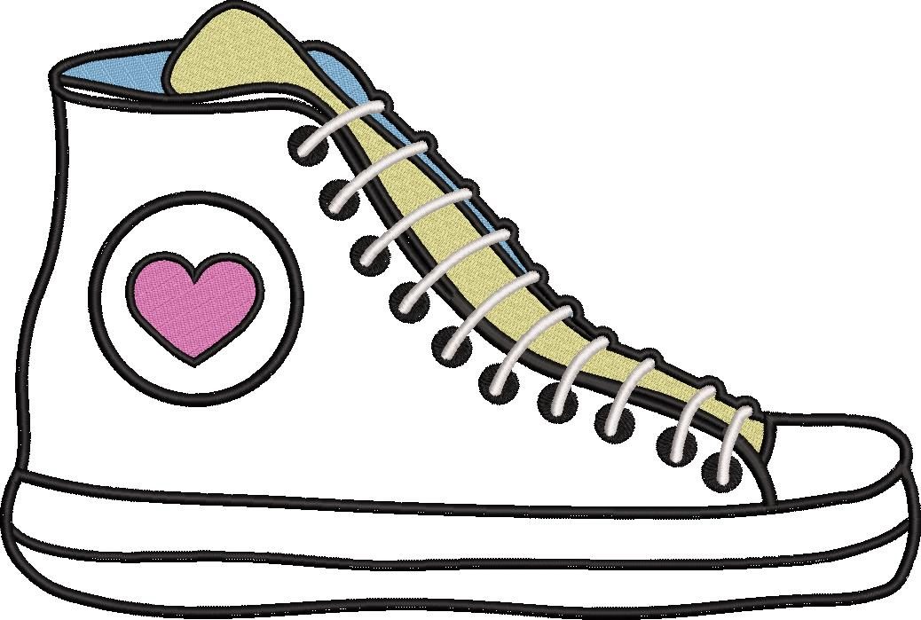 High Top Shoe Applique High Top Shoe Applique