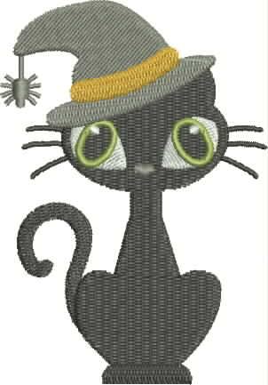 Halloween Cat In Hat Halloween Cat In Hat