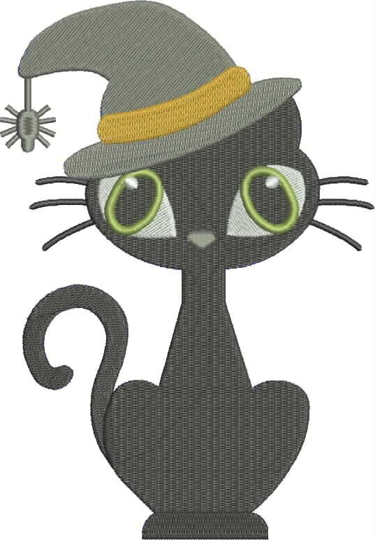 Halloween Cat In Hat Halloween Cat In Hat