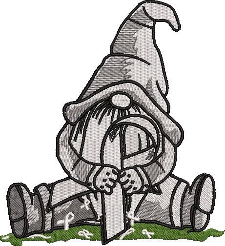 Cancer Awareness Gnome Cancer Awareness Gnome